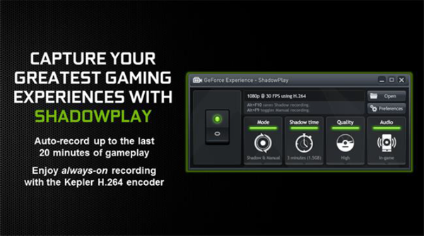 Nvidia ShadowPlay Nvidia ShadowPlay