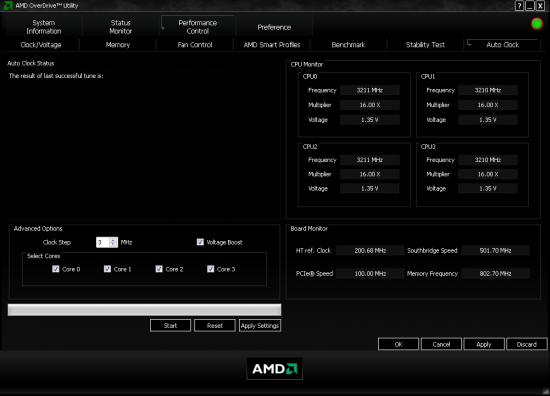 Versie 3.1 van AMD OverDrive