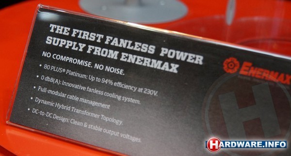 Enermax fanless PSU