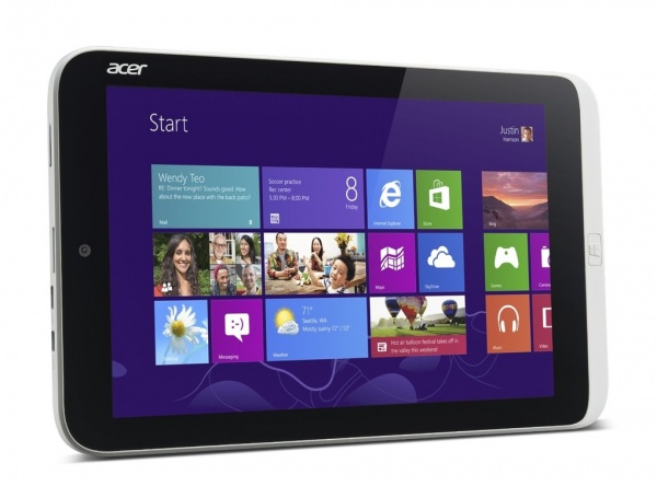 8-inch Windows 8 Atom-tablet voor circa 350 euro: de Acer Iconia W3