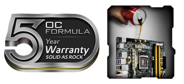 ASRock Z87 OC Formula moederborden met waterdichte Conformal Coating krijgen vijf jaar garantie
