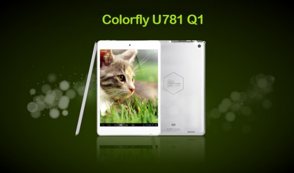 Colorful Colorfly U781 Q1 tablet slechts 6,8 millimeter dik
