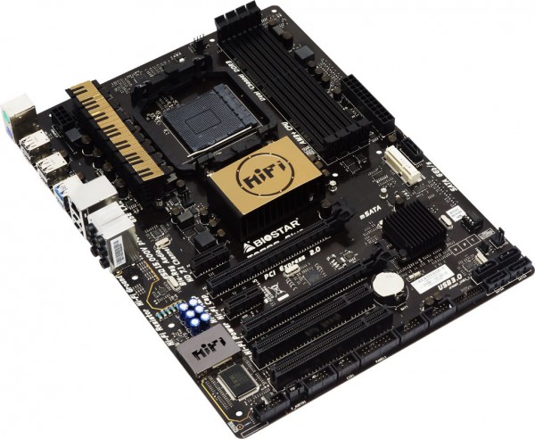 Biostar TA970 Plus moederbord met piano-heatsink - Hardware Info
