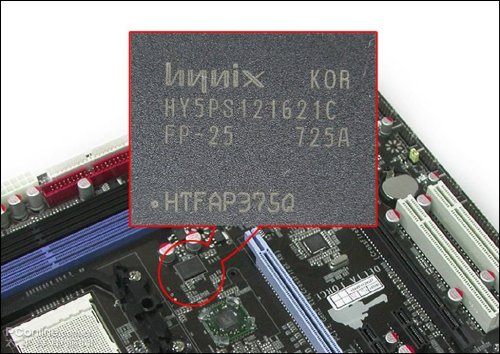 Onboard HD3300 gpu heeft 64MB dedicated geheugenchip
