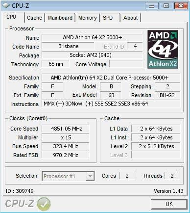 Het CPU-Z screenshot. Het CPU-Z screenshot.