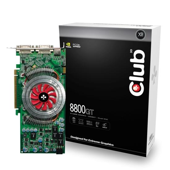 Club3D 8800GT met verpakking Club3D 8800GT met verpakking