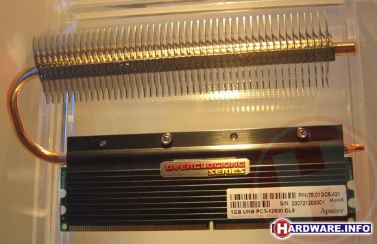 Apacer DDR3-1600 met heatpipe koeling