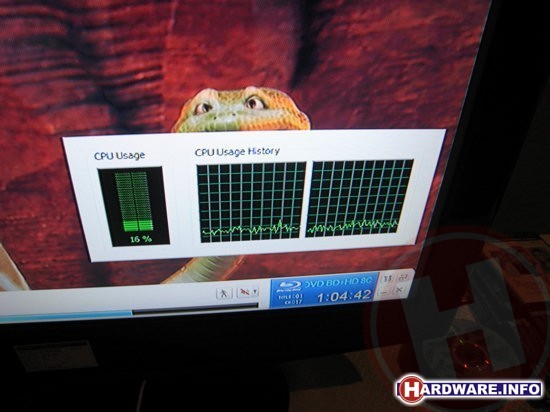 Extreem lage CPU-load dankzij ATI UVD.