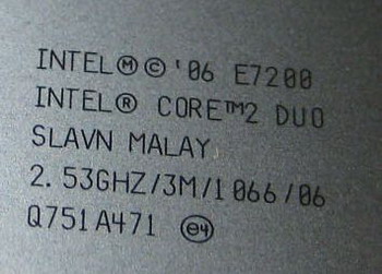 Intel E7200 45nm dualcore met M0 stepping