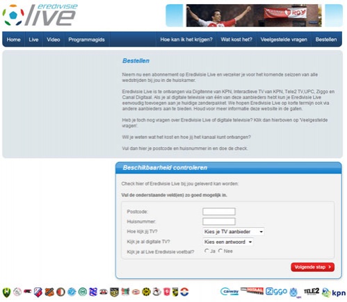 eredivisielivebestellen