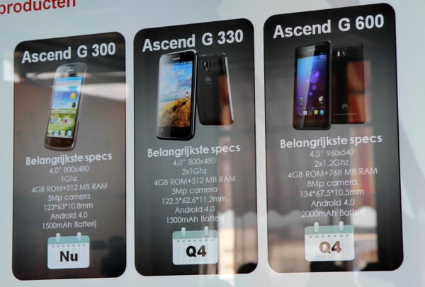 Huawei Ascend G300 G330 and G600