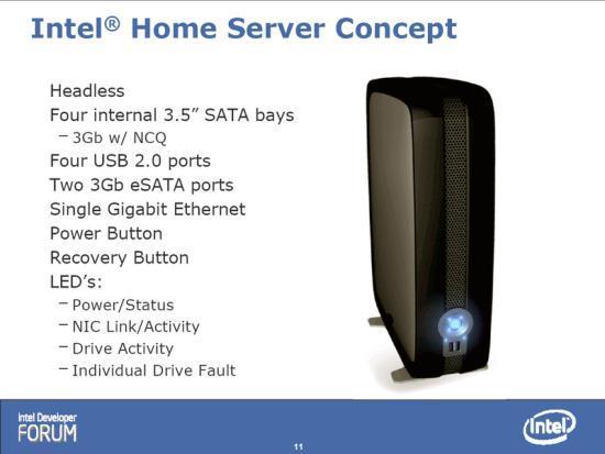 Intel Home-Server concept