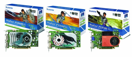 Leadtek GeForce 8600 GTS, 8600 GT en 8500 GT leadtek_8600kaarten_550