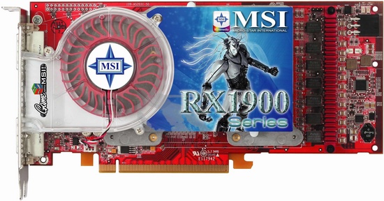 MSI X1900 XT (625 MHz, 256 MB GDDR3 @ 725 MHz)