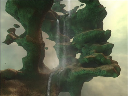 Screenshot uit de nVidia Cascades demo