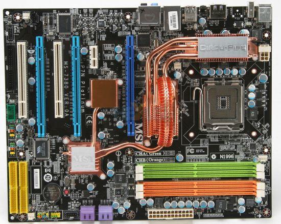 MSI P7N Platinum met drie PCI-E 16x slots