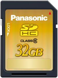 De nieuwe 32 GB SDHC kaart van Panasonic