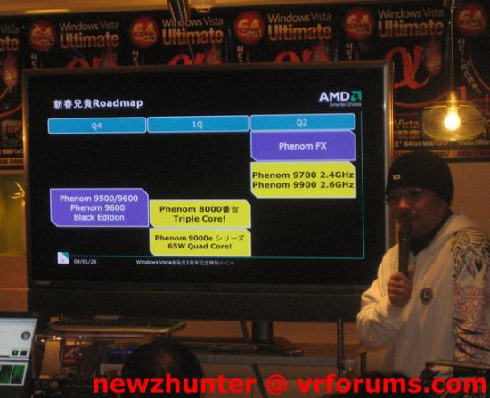 Roadmap van AMD met Phenom FX.