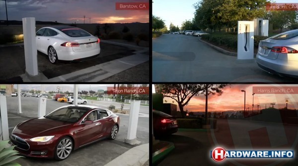 Tesla bouwt Supercharger laadstations in de VS, later mogelijk ook in Nederland.