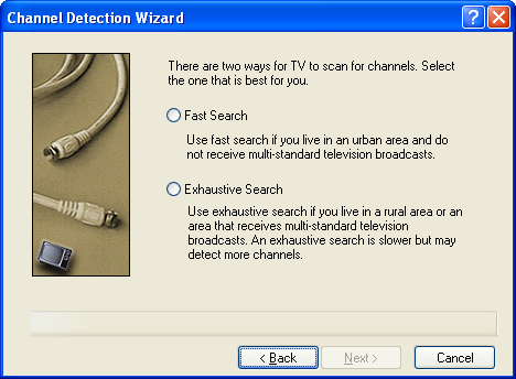 TV Wizard - kanalen detecteren 1