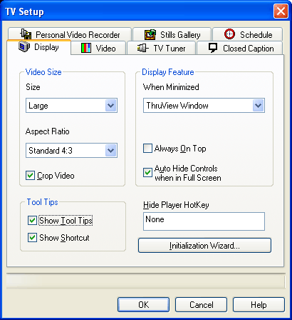 TV Setup - Display