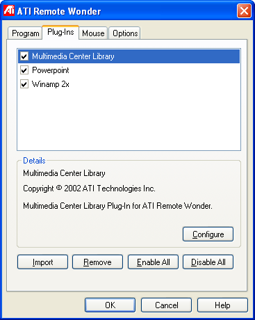 Remote Wonder instellingen 2