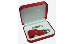 Prestigio Flash Drive Leather Keychain 1GB Black + Jewellery Box