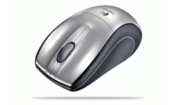 Logitech V320 Cordless Optical Mouse for Notebooks Red