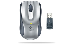 Logitech V320 Cordless Optical Mouse for Notebooks Red