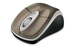 Microsoft Wireless Notebook Optical Mouse 3000 Brown
