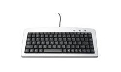 Adesso Mini USB Keyboard with PS/2 Adapter Silver/Black