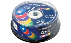 Fujifilm CD-R 52x 25pk Color Spindle