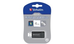 Verbatim Store 'n' Go PinStripe 4GB Black