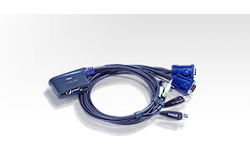Aten 2-Port USB VGA/Audio Cable KVM Switch (1.8m)