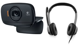 Logitech B530 USB Headset + B525 Webcam