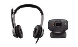 Logitech B530 USB Headset + B525 Webcam