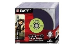Emtec CD-R 52x 10pk Slim case