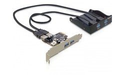 Delock 2-port USB 3.0 Front Panel + PCIe Card