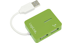 LogiLink Smile 4-port USB 2.0 Hub Green