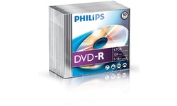 Philips DVD-R 16x 10pk Slim Case