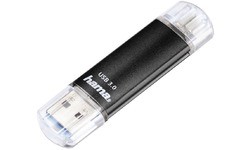 Hama FlashPen Laeta Twin 16GB Black