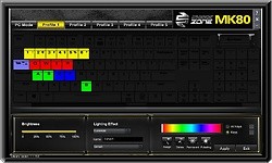 Sharkoon Shark Zone MK80 RGB Red