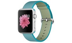 Apple Watch Sport 42mm Silver Aluminium Case Scuba Blue Woven Nylon