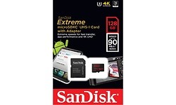 Sandisk MicroSDXC Extreme UHS-I U3 128GB + Adapter