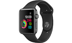 Apple Watch Series 2 42mm Space Grey Sport Band Black