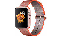 Apple Watch Series 2 42mm Rose Gold Sport Band Orange