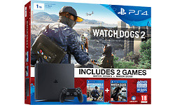 Sony PlayStation 4 Slim 1TB + Watch Dogs 2