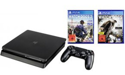 Sony PlayStation 4 Slim 1TB + Watch Dogs 1 & 2