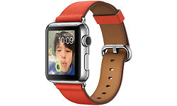 Apple Watch 38mm Stainless Steel Case, Red Classic