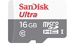 Sandisk Ultra MicroSDHC UHS-I 16GB White/Grey + Adapter